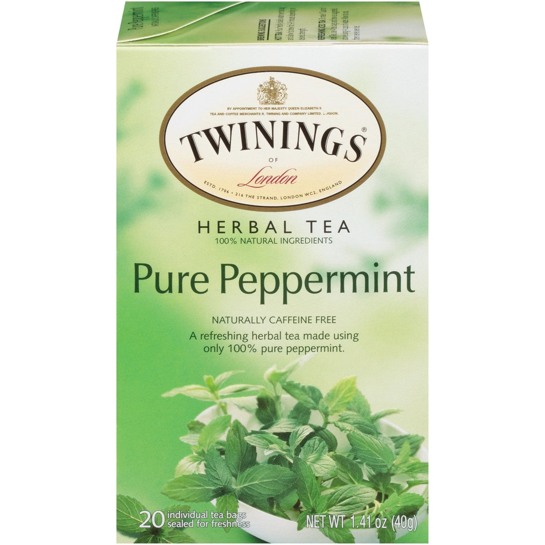 Twinings Peppermint Tea Wrapped, 20-Count Box