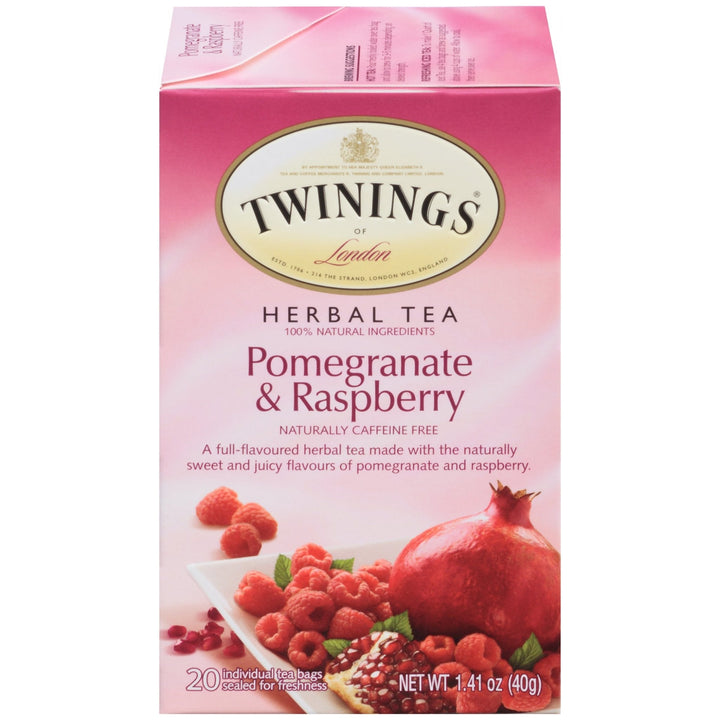 Twinings Pomegranate & Raspberry Tea, 20-Count Box Twinings