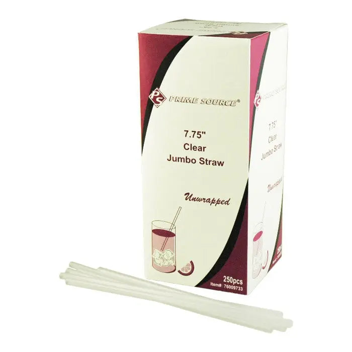 Cell-O-Core Unwrapped 7-3/4" Clear Jumbo Straw Cell-O-Core