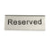 Winco RVS-4 Stainless Steel Reserved Table Sign