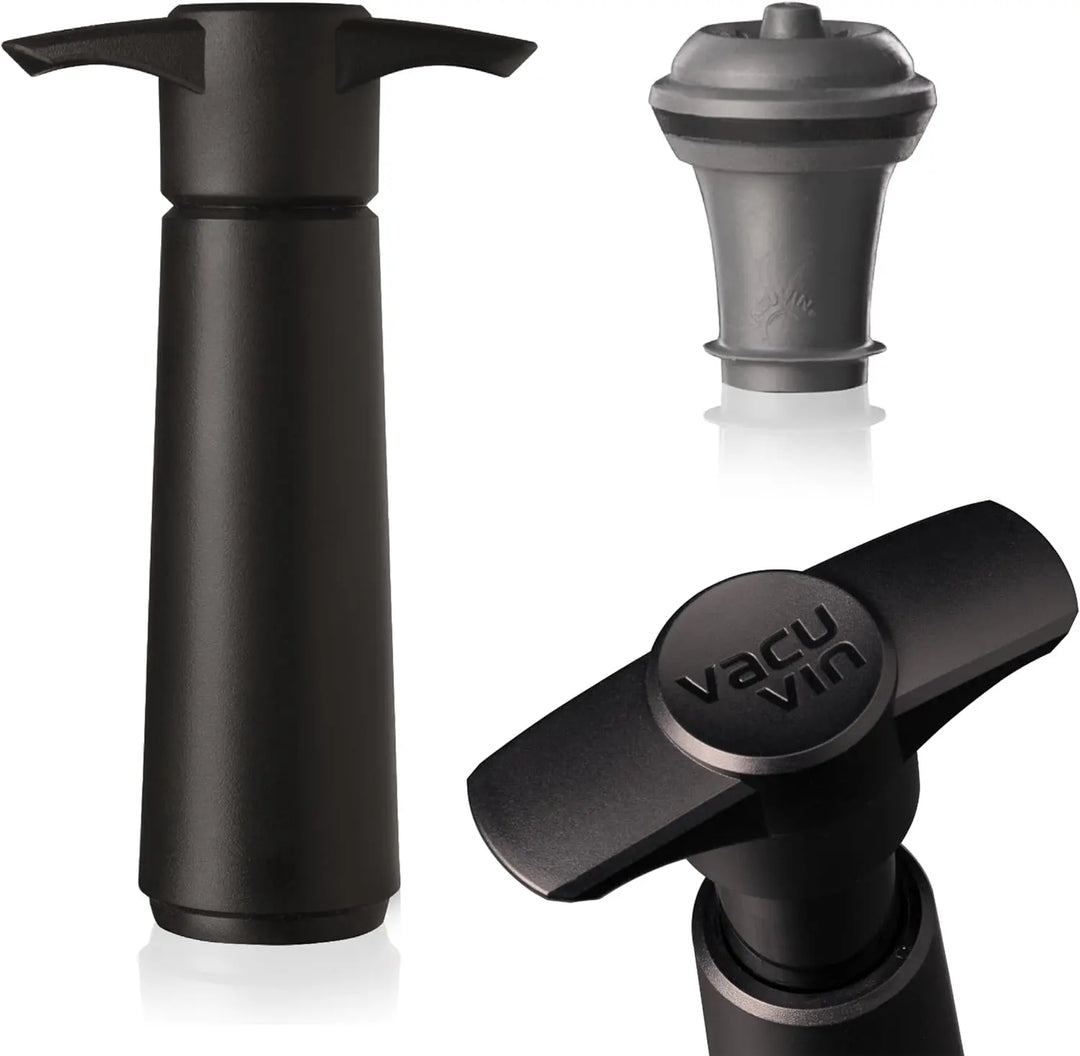 Vacu Vin 0854460 Black Wine Saver Pump Vacu Vin