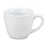 Vertex China 8 oz Porcelain Cup Ventana White with Handle