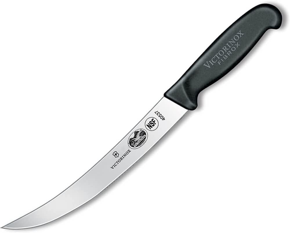 Victorinox 5.7203.20 8" Curved Breaking Black Handle Knife