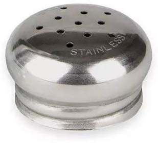 Vollrath 440T Stainless Steel Mushroom Salt and Pepper Tops Dozen Vollrath