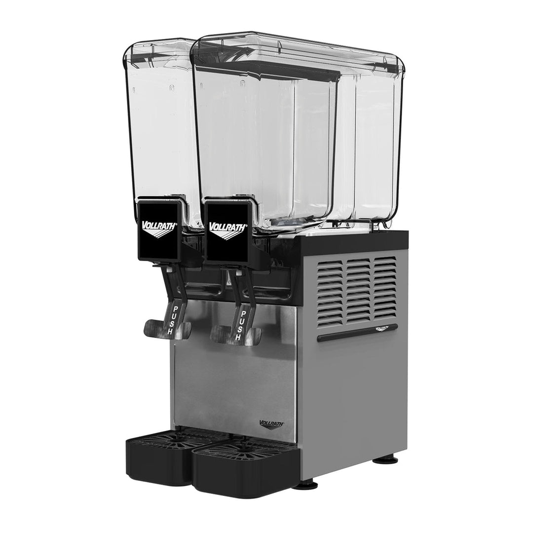 Vollrath VBBC2-37-A Refrigerated Beverage Dispenser with Two 2.1-Gallon Bowls and Agitator