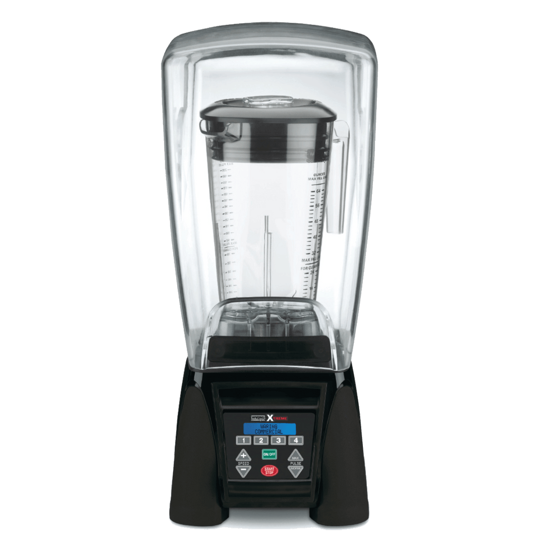 Waring MX1500XTX Hi-Power 64 Oz Reprogrammable Blender with Sound Enclosure Waring