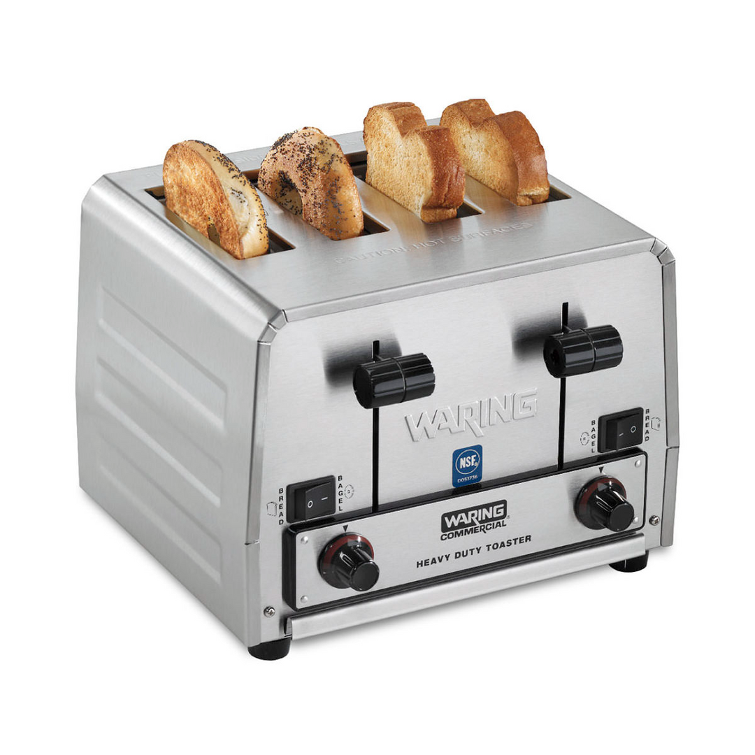 Waring WCT850 4 Slice Heavy-Duty Switchable Bread & Bagel Toaster