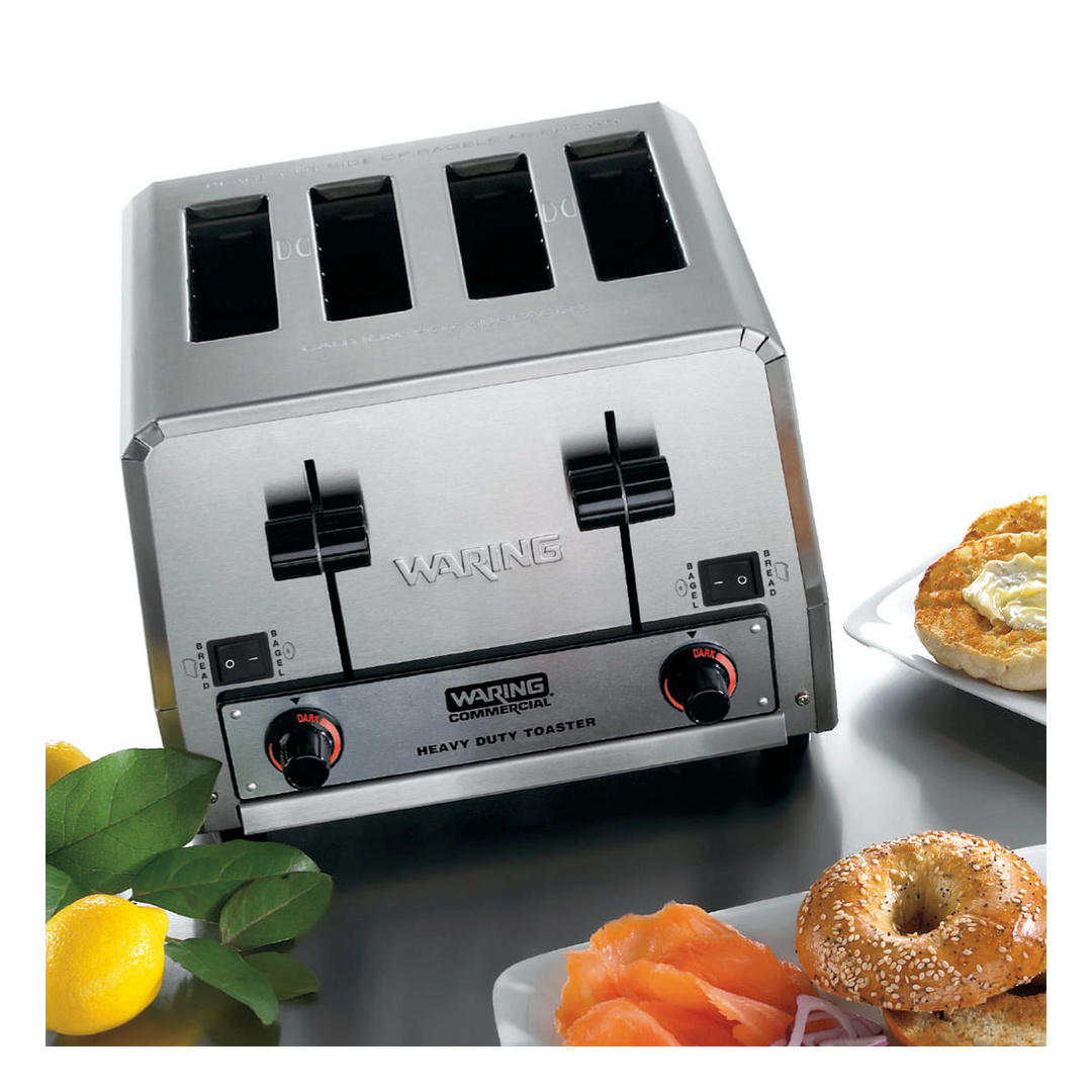 Waring WCT850 4 Slice Heavy-Duty Switchable Bread & Bagel Toaster