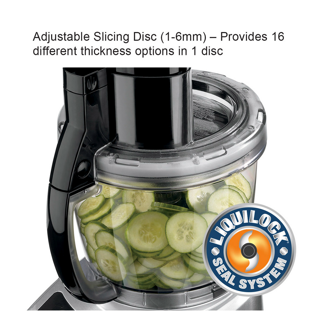 Waring WFP16SC 4 Qt Food Processor with Liquilock Seal System Waring