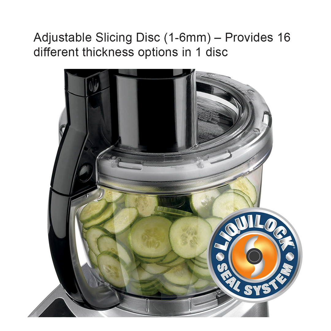 Waring WFP16SC 4 Qt Food Processor with Liquilock Seal System