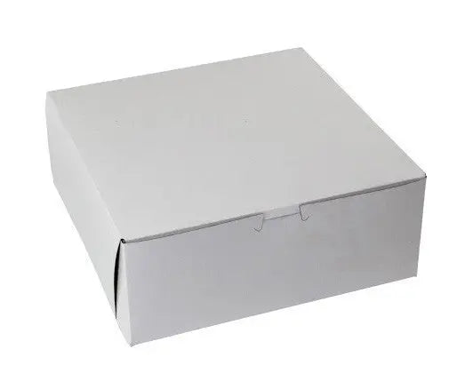 BOXit White Bakery Boxes 10x10x4 100/Bundle BOXit