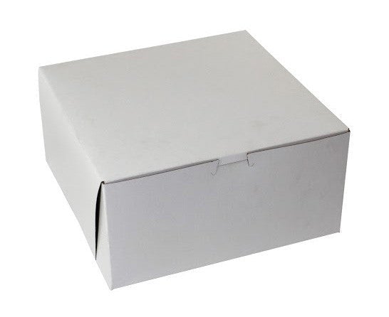 White Bakery Boxes 10x10x5 100/Bundle