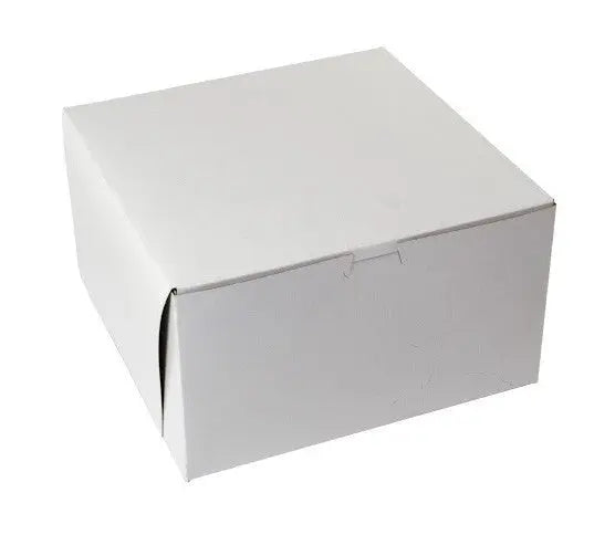 BOXit White Bakery Boxes 10x10x6 100/Bundle BOXit