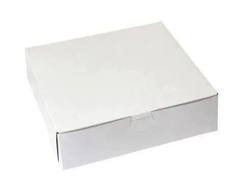 BOXit 9x9x2.5 White 1-PC Cornerlock Baker Boxes 250/Bundle BOXit