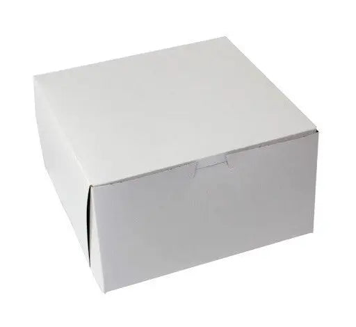 BOXit White Bakery Boxes 9x9x5 100/Bundle BOXit