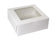 BOXit White Cake Boxes With Window 10x10x4 100/Bundle (10104W-126)