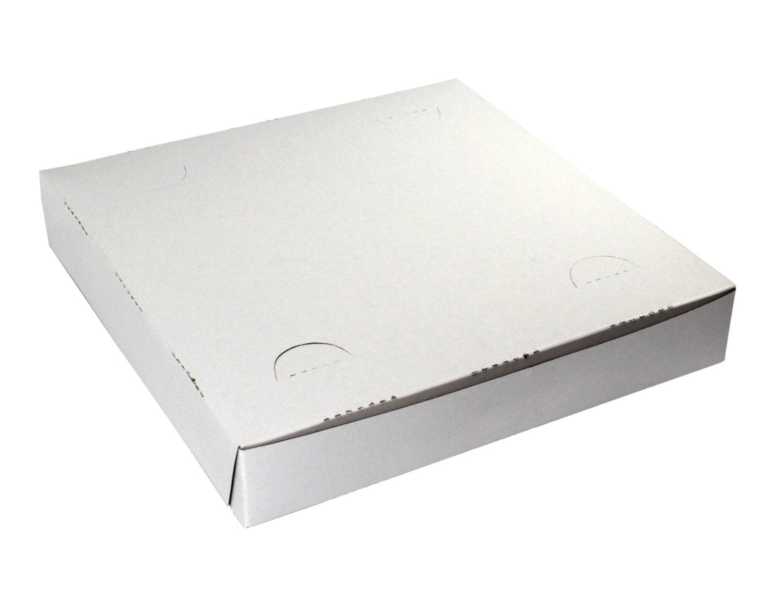 BOXit White Clay Coat Pizza Boxes 10 x 10 x 1.5 100/Bundle