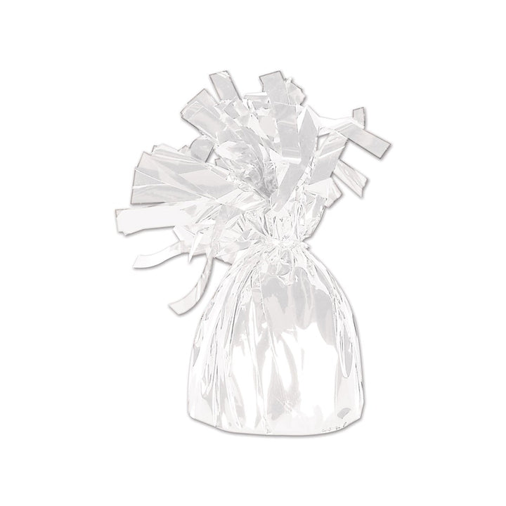 Beistle White Metallic Wrapped Balloon Weight (50804) Beistle