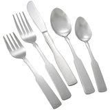 Winco 0025 - 08 Houston 8.75" Satin Finish 18/0 Stainless Steel Heavyweight Dinner Knife DozenShopAtDean