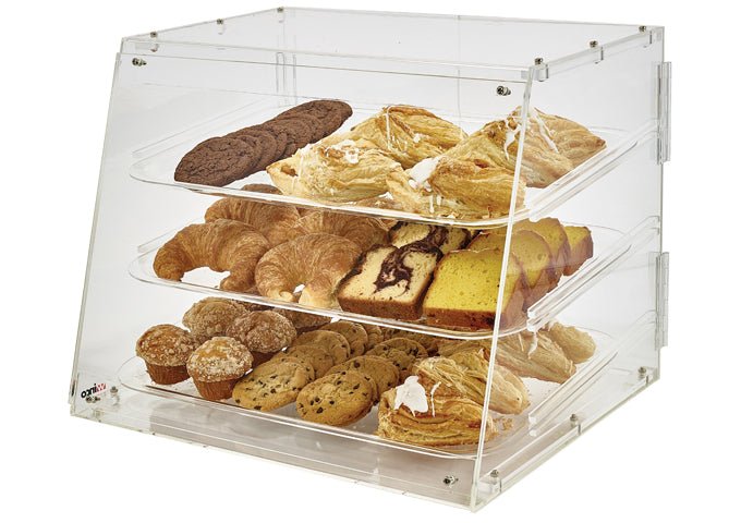 Winco ADC-3 Acrylic Three Tray Display Case Winco