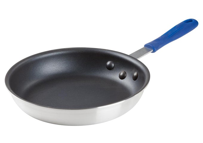 Winco AFPI-10NH Induction Ready Aluminum Fry Pan with Stainless Steel Bottom, Non-Stick 10"