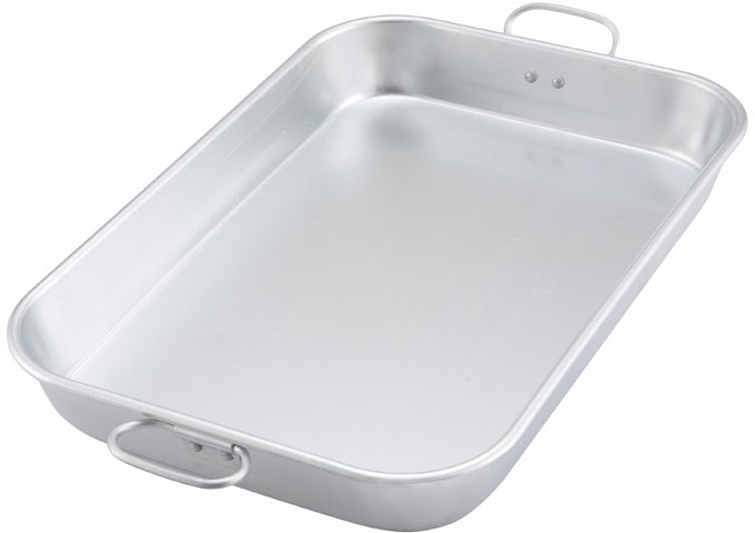 Winco ALBP-1218 Aluminum Baking Pan with Dual Drop Handles Winco