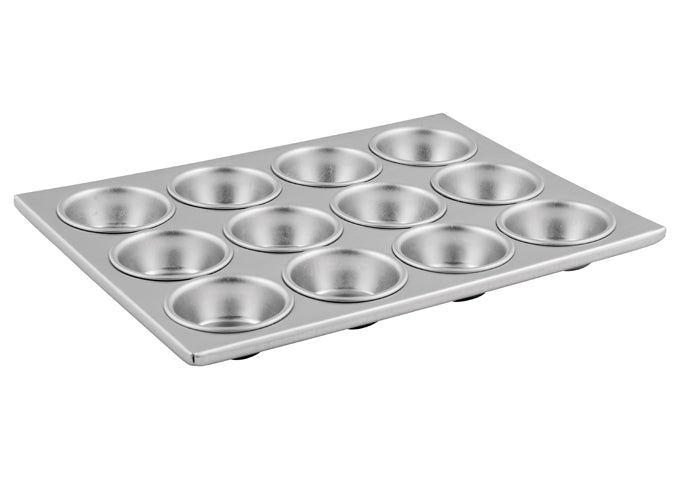 Winco AMF-12 Aluminum Muffin Pan 3 oz Cups Winco