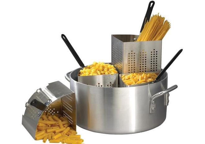 Winco APS-20 20 Qt Pasta Cooker With 4 Insets