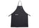 Winco BA-PBK Black Bib Apron with Pocket