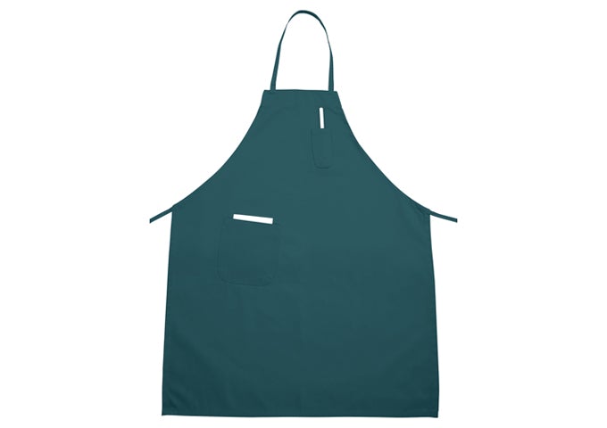 Winco BA-PGN Hunter Green Bib Apron with Pocket Winco