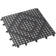 Winco BML-12K 12"X12" Black Interlocking Bar Mat
