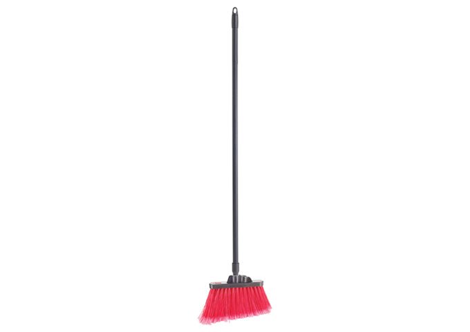 Winco BRAF-9R-H 48" Fiber Handle Medium Flagged Angled Broom Winco