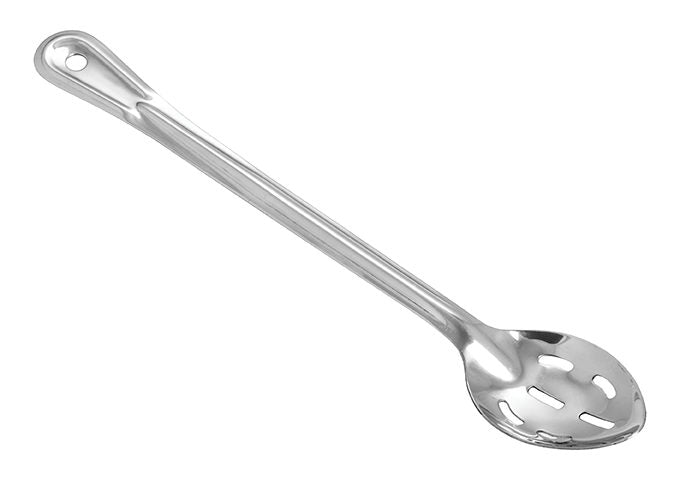 Winco BSST-15H 15" Stainless Steel Slotted Basting Spoon, 1.5mm