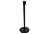 Winco CGS-38K 34" Stanchion Post with 6.5' Black Retractable Belt