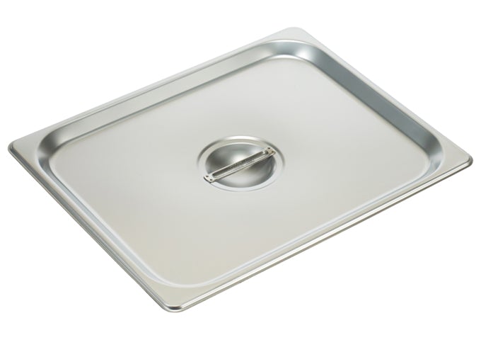Winco SPSCH Solid Stainless Steel Cover For 1/2 Size Steam Table Pan