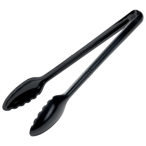 Winco CVST - 12K 12" Black Polycarbonate Serving TongShopAtDean