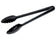 Winco CVST-12K 12" Black Polycarbonate Serving Tong