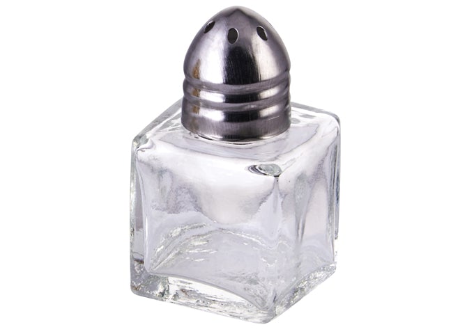 Winco G-100 1/2 Oz Square Shakers with Chrome Plated Top