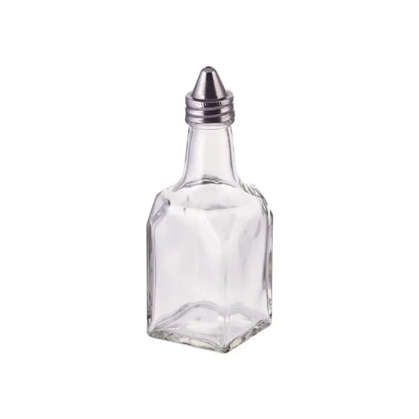 Winco G-104 6 Oz Square Oil And Vinegar Cruet Winco