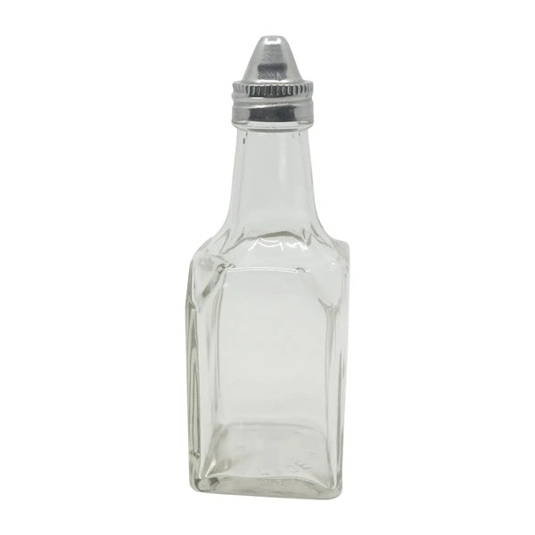 Winco G-104 6 Oz Square Oil And Vinegar Cruet Winco