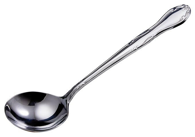 Winco LE-1 Stainless Steel 7" Gravy & Soup Ladle 1 oz Winco