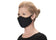 Winco MSK-2KML Black Medium / Large Cotton Reusable and Adjustable Face Mask 2 Pack