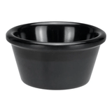 Winco RP - 2K 2 Oz Smooth Side Black RamekinShopAtDean