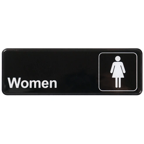 Winco SGN - 312 9" x 3" "Women" SignShopAtDean