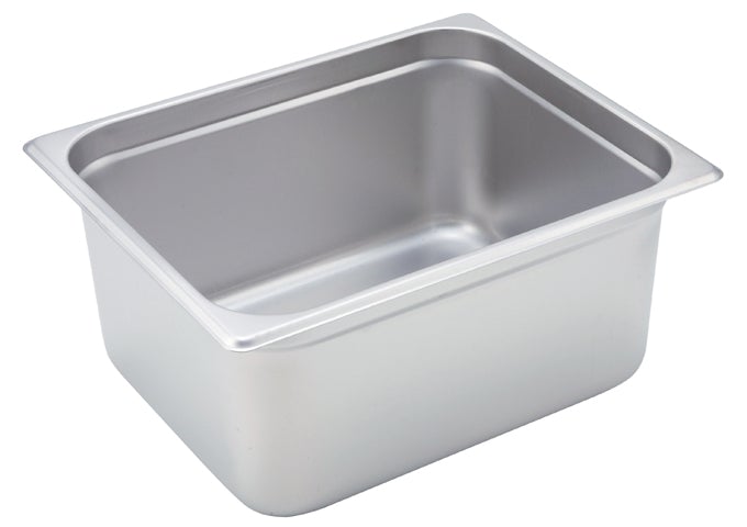 Winco SPJH-906GN 1/2 Size 6" Stainless Steel Steam Table Pan