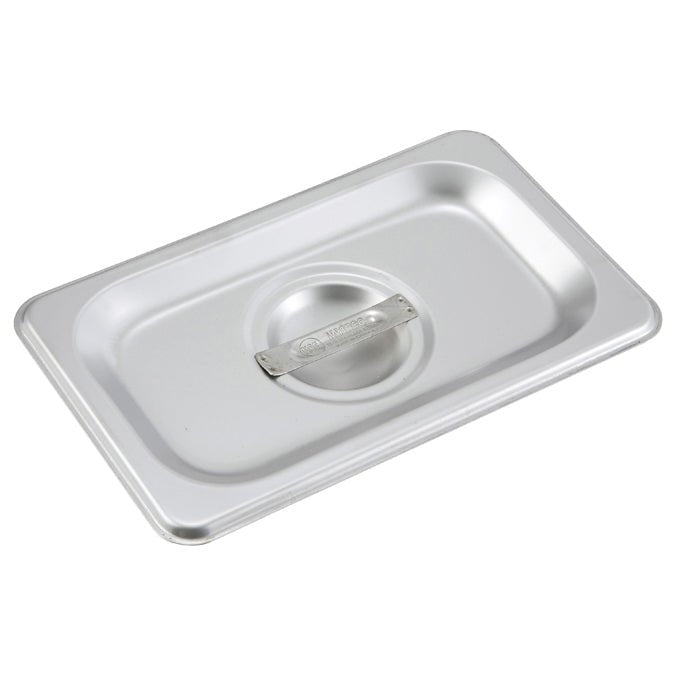 Winco SPSCN Solid Stainless Steel Cover For 1/9 Size Steam Table Pan