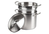 Winco SSDB-12S Stainless Steel Steamer / Pasta Cooker 12 qt