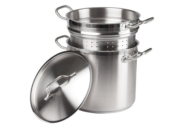 Winco SSDB-12S Stainless Steel Steamer / Pasta Cooker 12 qt Winco