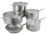 Winco SSLB - 20 20 qt Stainless Steel Brazier With CoverShopAtDean