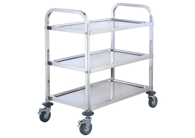 Winco SUC-30 3 Tier Stainless Steel Utility Cart Winco